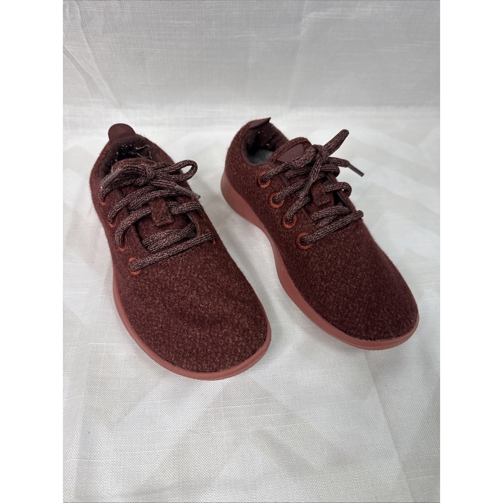 Allbirds Merino Wool Runners Walking Shoes‎ Burgundy Men's Size 5
